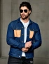 Ново мъжко карго дънково яке риза Street Style деним памук L, снимка 2