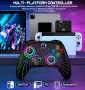 Нов Безжичен Контролер за Switch RGB Светлини Turbo и Вибрация за игри, снимка 7