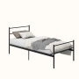 ПРОМОЦИЯ Метална рамка за единично легло – стабилна, модерна и практична PRIMO-SI-BK-HM, снимка 1