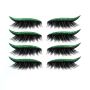 Лепящи се мигли с блестяща очна линия във вечно зелено 4 бр., снимка 1 - Декоративна козметика - 46019750