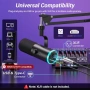 Нов Динамичен микрофон TONOR USB XLR за стрийминг и гейминг PS5 PC, снимка 7