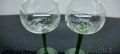 2 кристални чаши за вино с гравюра лозов лист и леко оребрение. 170 мл, снимка 8