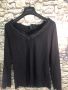 Черна блуза, снимка 1 - Блузи с дълъг ръкав и пуловери - 45457894