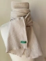 Екрю шал Benetton с вълна, снимка 2