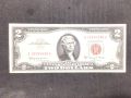 Сащ ,2 долара,1963А г.Червен Печат .AUNC., снимка 1