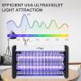 FRAXINUS Електрическа UV лампа унищожител на мухи и насекоми 20 W, надстроен 4000 V с висока мощност, снимка 2