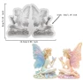 2 седнали момичета момиче ангел фея с пеперуда срещуположни силиконов молд форма фондан шоколад гипс, снимка 2
