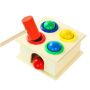 3568 Дървена играчка с топчета и чукче, снимка 1 - Образователни игри - 45792724
