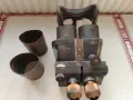 Стар голям немски военен бинокъл D.F.10x80 d.k.L. WWII, снимка 3