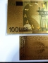 Позлатена 100 Евро Банкнота със сертификат, снимка 4