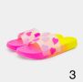 Цветен коктейл: Дамски плажни чехли с ярък и многоцветен стил, снимка 1 - Чехли - 45361301
