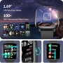 Нов Смарт Часовник 1.69'' 100+ Спортни Режима IP67 Fitness Smartwatch С Пулс Кислород Кръвно iOS , снимка 6