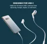 Слушалки Belkin SoundForm USB-C, кабелни слушалки с микрофон за смартфон, iPad Mini, снимка 5