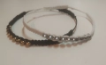 Гривна макраме,с Хематит,ръчно изработена, снимка 3