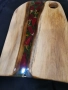 Дъска изработена от епоксидна смола и орех, снимка 5