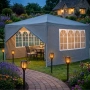 Просторна градинска шатра - стабилна конструкция и водоустойчива рамка, снимка 10