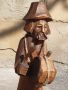 Стара Дървена Фигура "Глашатай", снимка 1 - Статуетки - 44960900