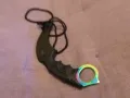  Нож Карамбит с калъвче за врата нов  Karambit Tactical, тактически нож, снимка 4