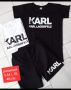 KARL Lagerfeld ❤ мъжки комплект от две части - тениска и къси панталони , снимка 1 - Спортни дрехи, екипи - 32997387