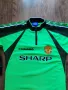 UMBRO Manchester United 1998-99 Retro Goalkeeper Shirt Green - футболна ретро блуза М-Л, снимка 5