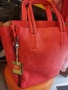 Дамска чанта 2 в 1-цвят корал, снимка 3