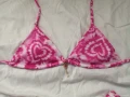 Нов комплект розов дамски бански от две части с принт сърчица р-р XS, S, M, L , снимка 15