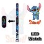 Led Стич Stitch Лило детски часовник електронен тип гривна, снимка 5