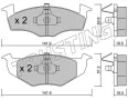 Trusting 215.1 Предни накладки VW Golf VW Polo VW Vento SEAT Cоrdoba Ibiza Toledo 1991-2002  21866 , снимка 1