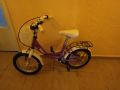 Продавам Детски велосипед 14 Leader Eleganca, signal violet, снимка 1 - Велосипеди - 45092734