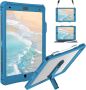 Калъф ShellBox, iPad 10.2 9-то /8-мо/7-мо поколение, водоустойчив (синьозелен)