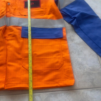 Мъжко работно яке куртка Multinorm немско размер L 54 светлоотразително, снимка 6 - Други - 45061673