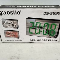 Огледален Настолен Часовник с Термометър и големи LED цифри, снимка 6 - Друга електроника - 45581151