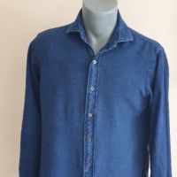 POLO Ralph Lauren Indigo Cotton Mens Size S ОРИГИНАЛ!  Мъжка Риза!, снимка 1 - Ризи - 45671308