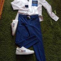Мъжки панталон турско синьо BOOHOO MAN, снимка 3 - Панталони - 45568944