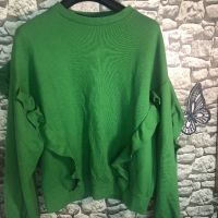 Зелена блуза , снимка 1 - Блузи с дълъг ръкав и пуловери - 45457490