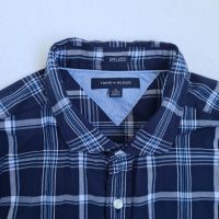 Нова Мъжка Риза Tommy Hilfiger Размер XL Синя Карирана, снимка 6 - Ризи - 45217815