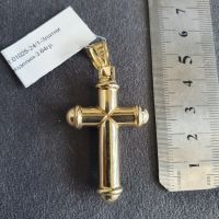 Висулка кръст 3.64гр 14К, снимка 2 - Колиета, медальони, синджири - 45511784