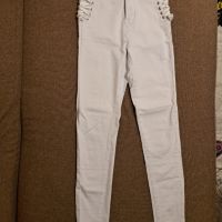 Бял панталон С размер, снимка 2 - Панталони - 45325674