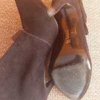 Дамски елегантни обувки от естествен велур, снимка 4 - Дамски елегантни обувки - 45857479