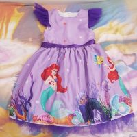Рокля с русалката Ариел и аксесоар за коса, снимка 1 - Детски рокли и поли - 45697183