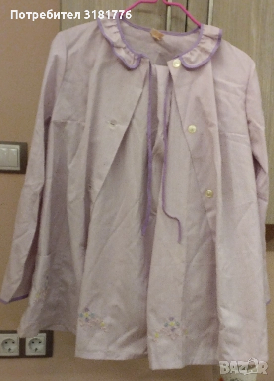 Дамска пижама с бродерия, снимка 1