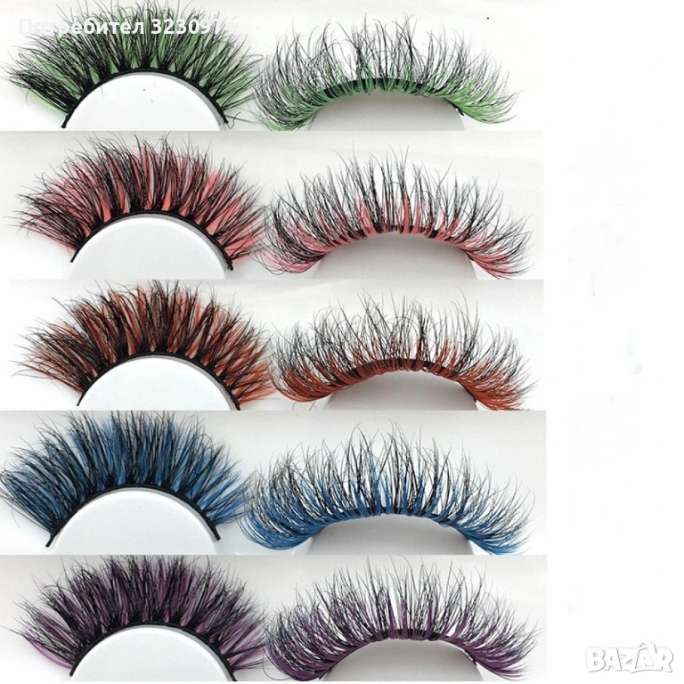 Цветни мигли, снимка 1