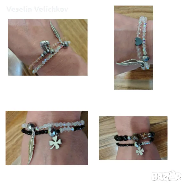 Дамски гривни с кристали!!!, снимка 1