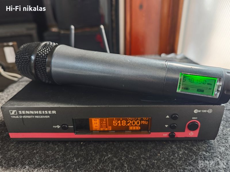 професионален безжичен микрофон и приемник модем SENNHEISER EW100 G3 EW500 G2, снимка 1