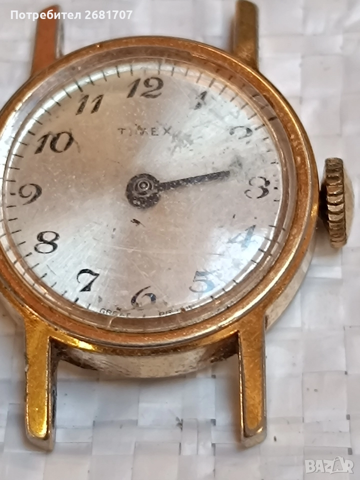 позлатен дамски часовник Timex, снимка 1