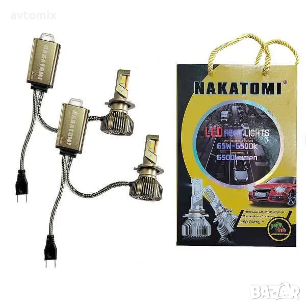 Nakamoto/Nakatomi H7 Диодна LED система CANBUS, 12-24V, 60W, 6000К  Компле, снимка 1