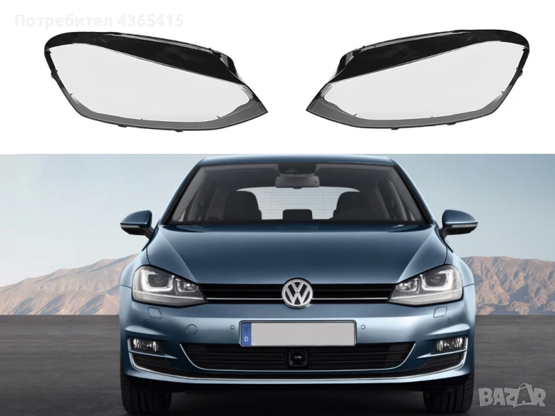 Стъкла за фарове на VW Golf 7 (2013-2017), снимка 1