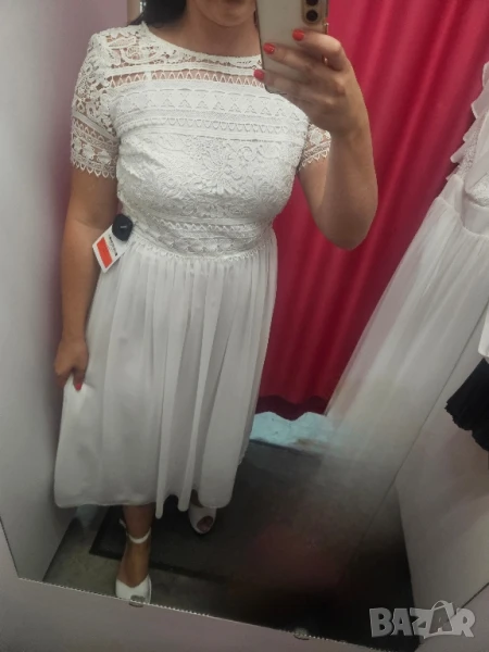 рокля дантела и шифон, снимка 1