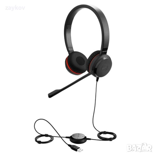 Слушалки Jabra Evolve 20 MS Stereo USB - Special Edition, снимка 1