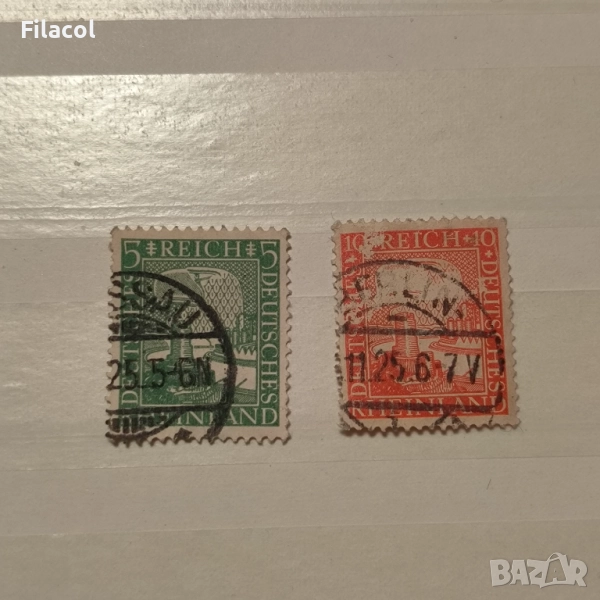 Германия райх 1925 г. Годишнина на Рейнланд, снимка 1